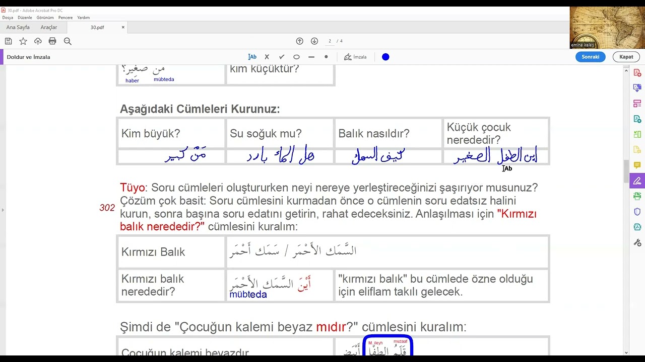 Arapça 3.hsfta : soru edatları