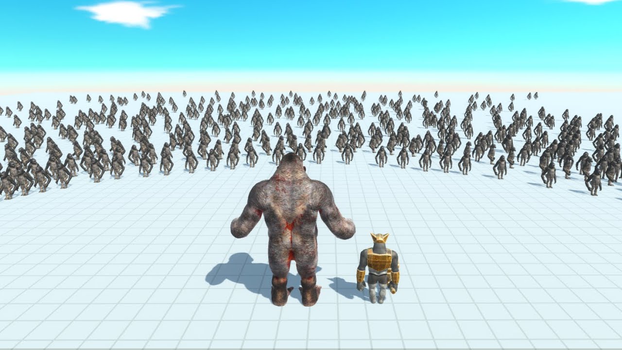 Ghor hammer with goro the giant vs 100 weakest unit animal revolt battle simulator