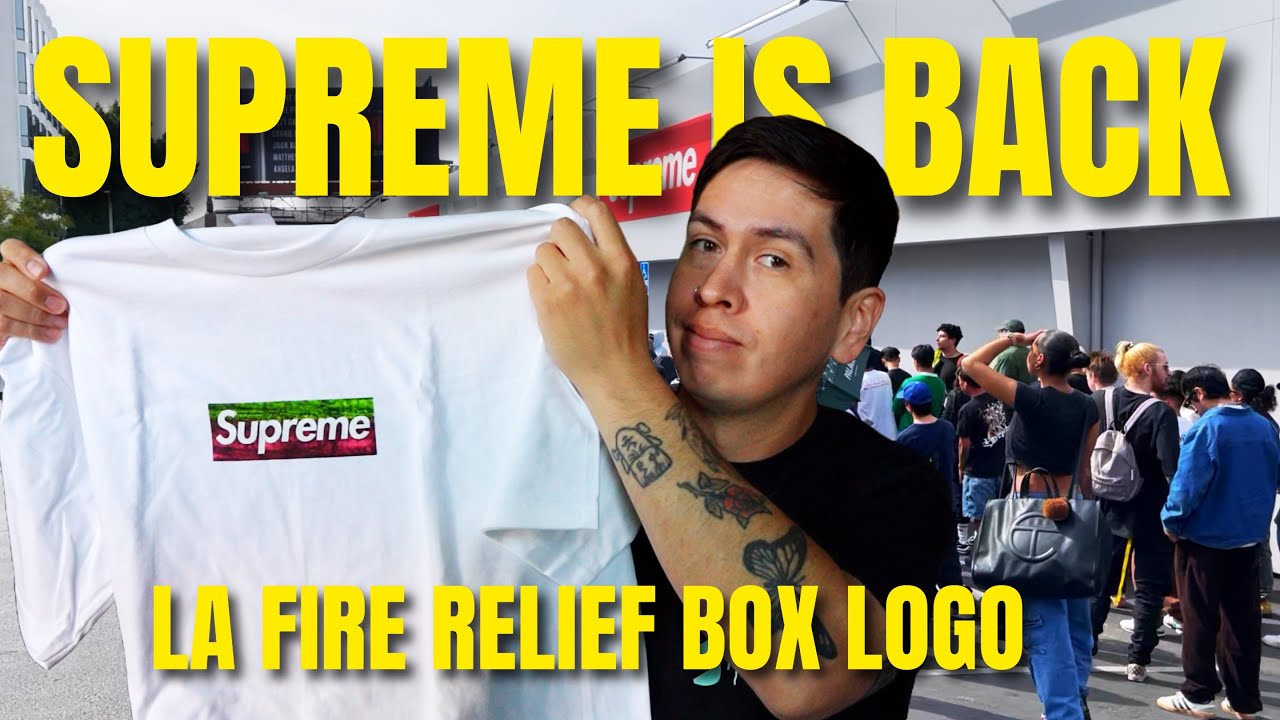 Supreme LA Fire Relief Box Logo In-Store Pick Up (SS25)