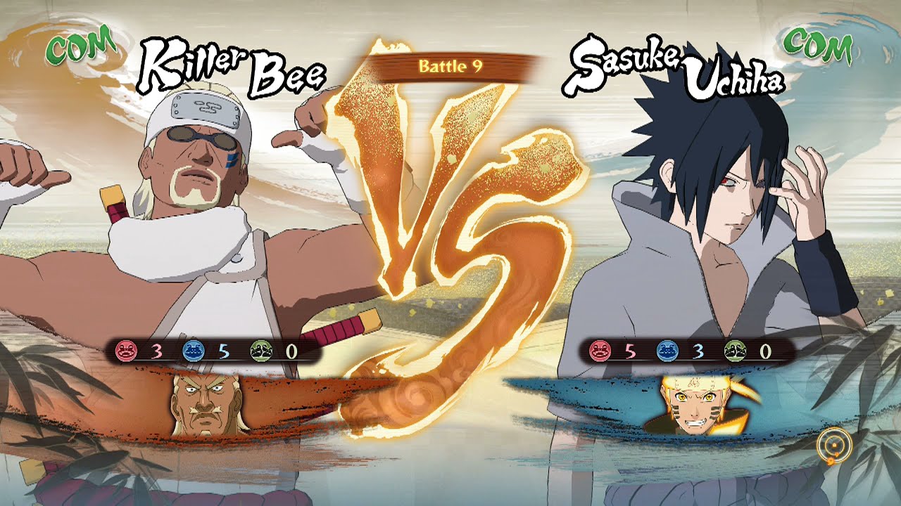 Naruto Shippuden: Ultimate Ninja Storm 4, Killer Bee & Ay VS Sasuke & Naruto!