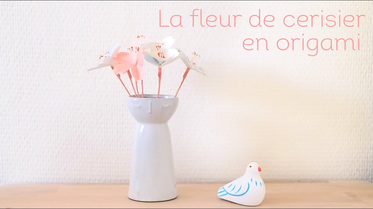 TUTO ORIGAMI La Fleur de Cerisier