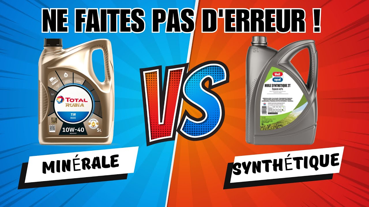Huile moteur: Min&eacute;rale ou synth&eacute;tique ? Le CHOIX crucial pour votre voiture !