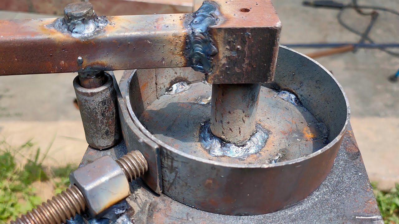How to making metal Bender  flat bar bending making perfect metal ring