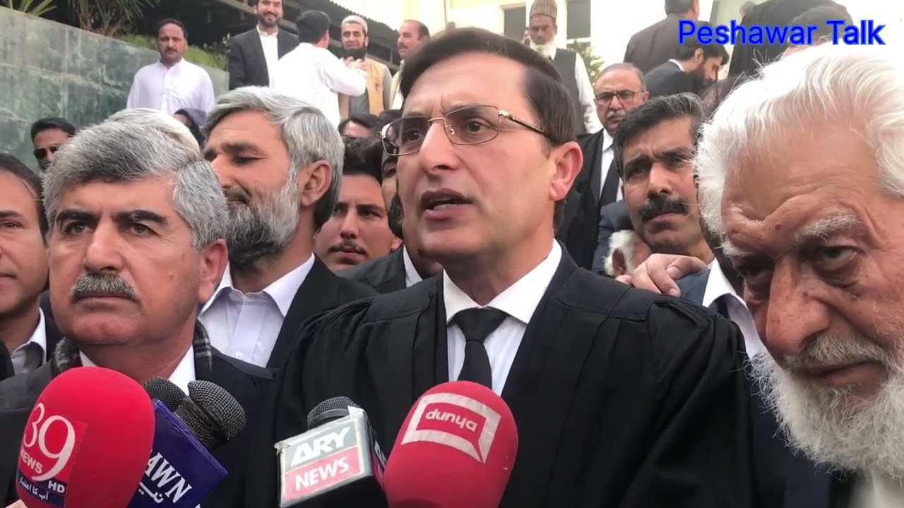 Barrister Gohar Media Talk outside Peshawar High Court after Verdict