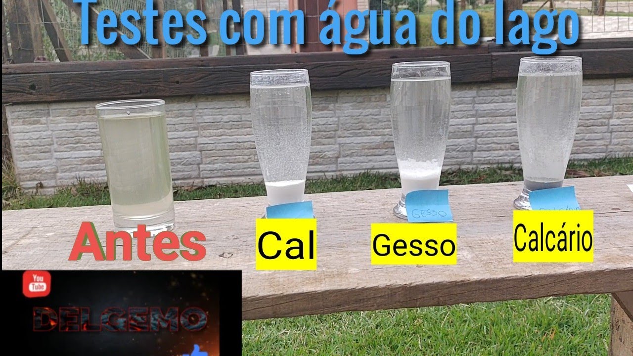 💦 CAL, GESSO OU CALCÁRIO para clarificar a água do lago sem alterar o PH