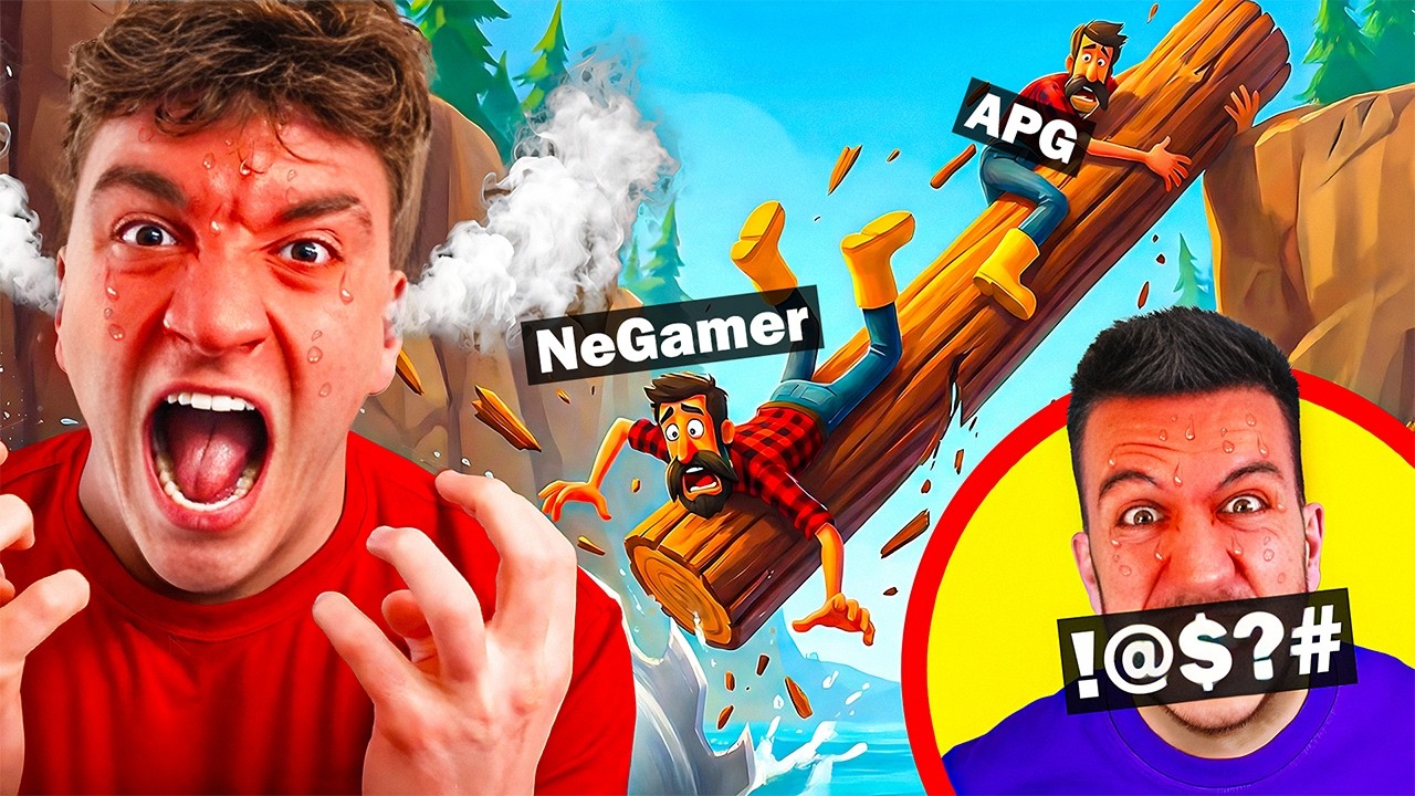 СКАРАХМЕ СЕ С БРАТ МИ ЗАРАДИ ТАЗИ ИГРА | Log Riders