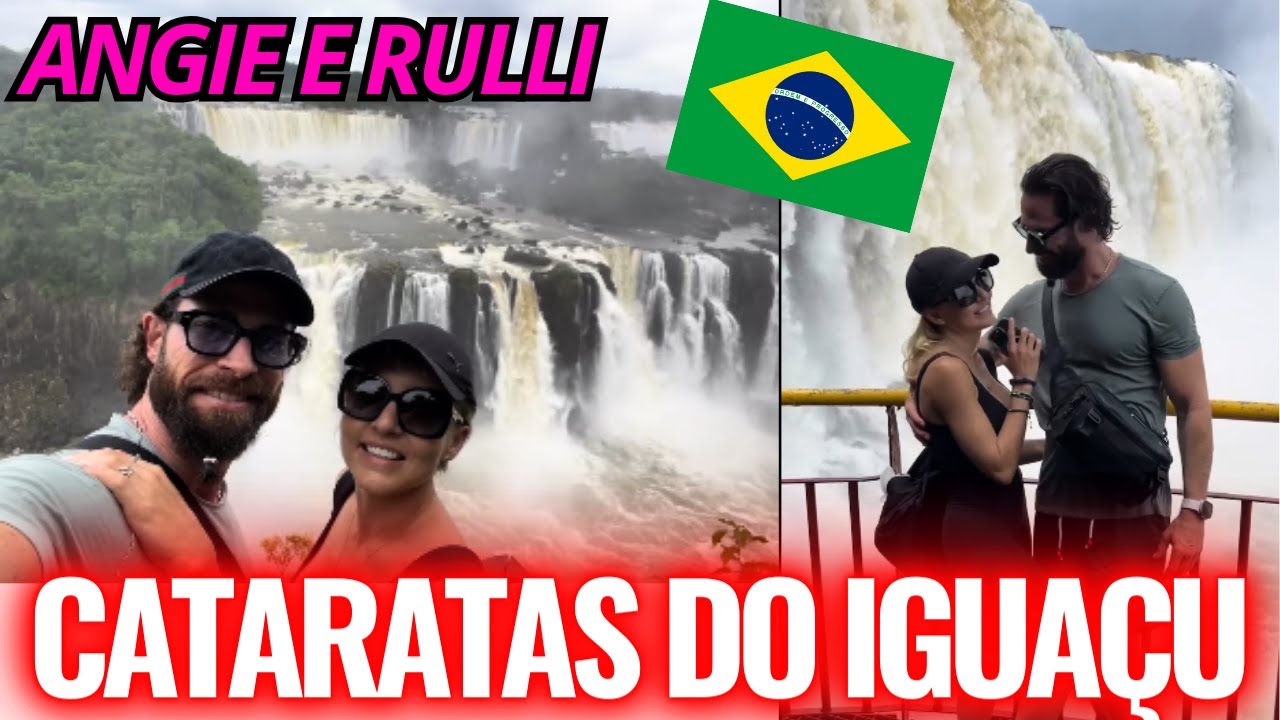 ANGELIQUE BOYER E SEBASTIÁN RULLI ESTAVAM NO BRASIL - Cataratas do Iguaçú - PARANÁ