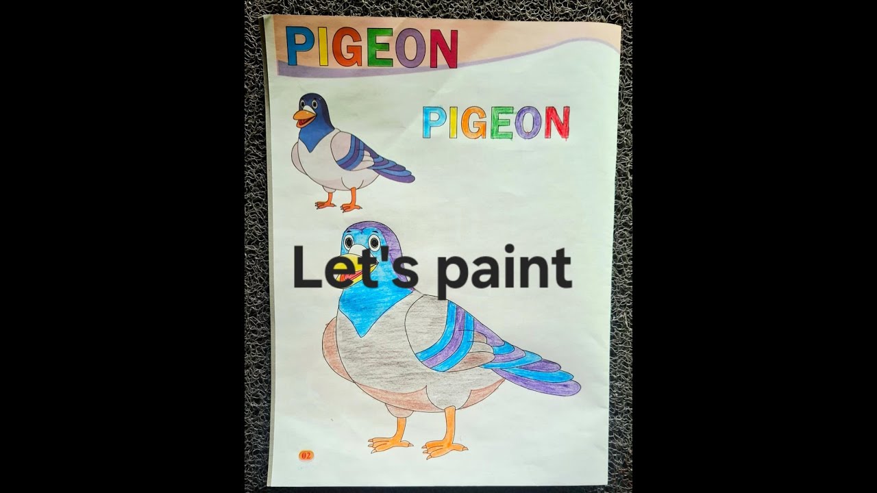 Draw Colourful Pigeon | Drawing Videos For All | My Play Time 