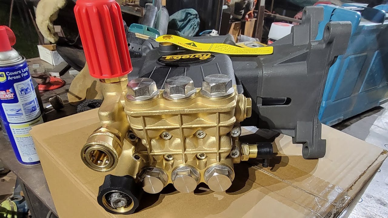 How to replace the pump on a dewalt pressure washer