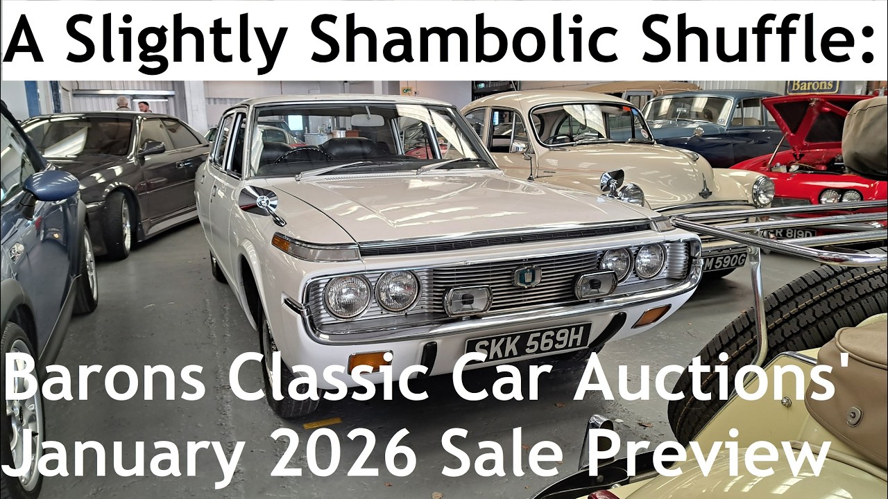 A Slightly Shambolic Shuffle: Barons Classic Car Auctions (Manor Park) January 2026 Sale Preview