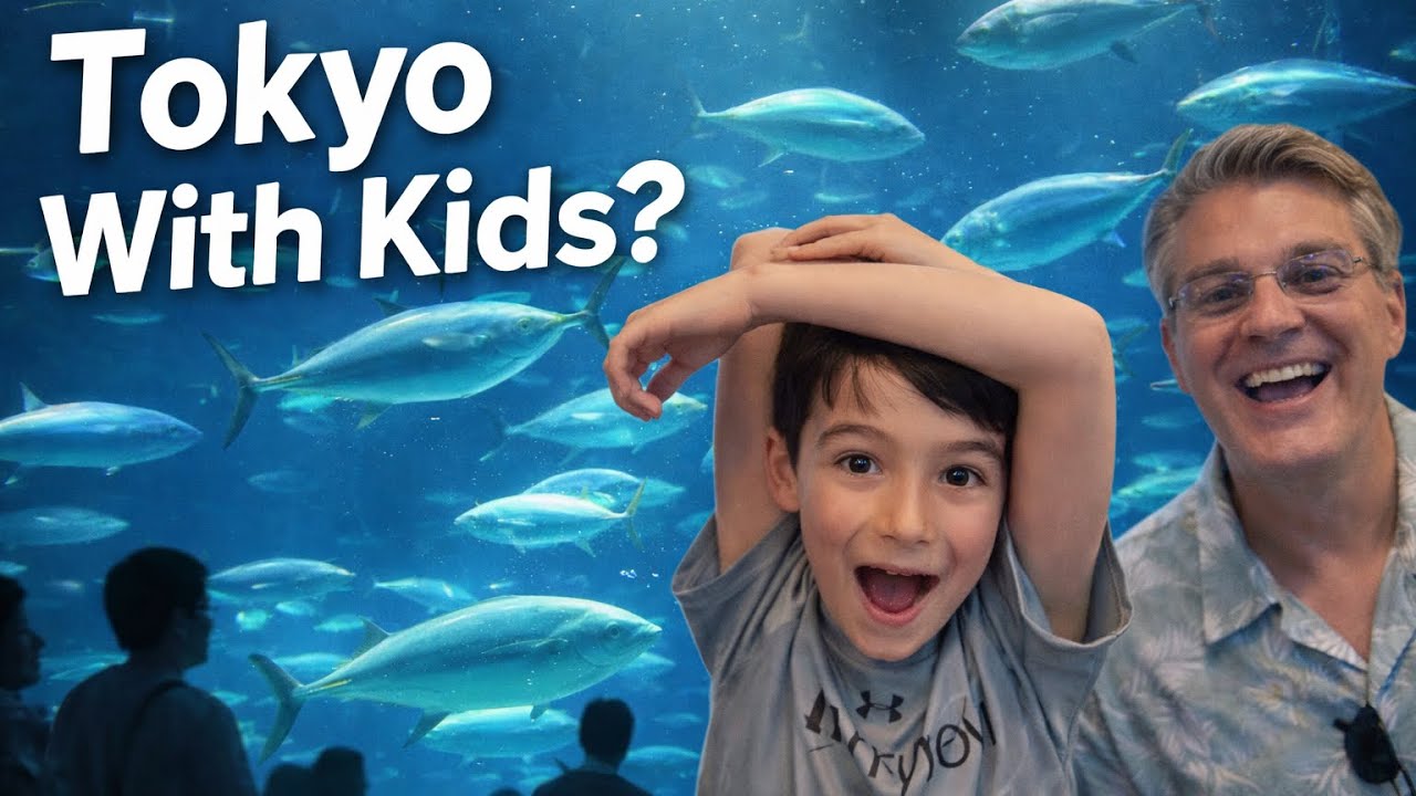 Tokyo Family Trip: Cheap Sashimi Buffet, Robotic Hotel, Sea Park & River Cruise