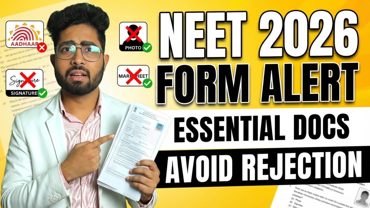 NEET 2026 Registration Documents Required | NEET Application Form Filling  | Complete Documents List