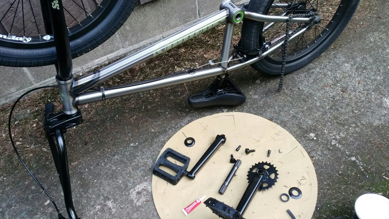 How To Fix Squeaky 3 Piece 8 Spline Bmx Crank (Sunday Saker)