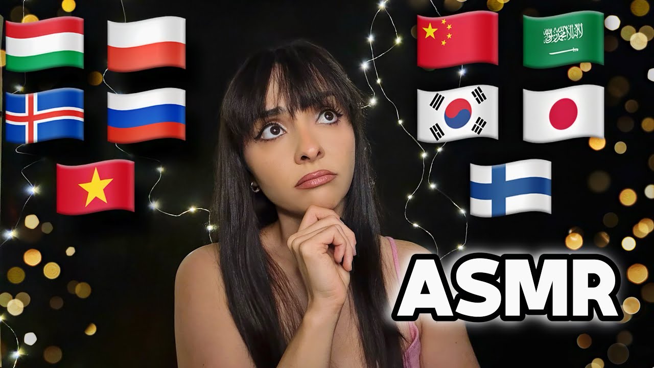ASMR SOFT Whispers ✨ Top 10 Hardest Languages in the World 🌍 Learn العربية, Suomi, Polski, Íslenska