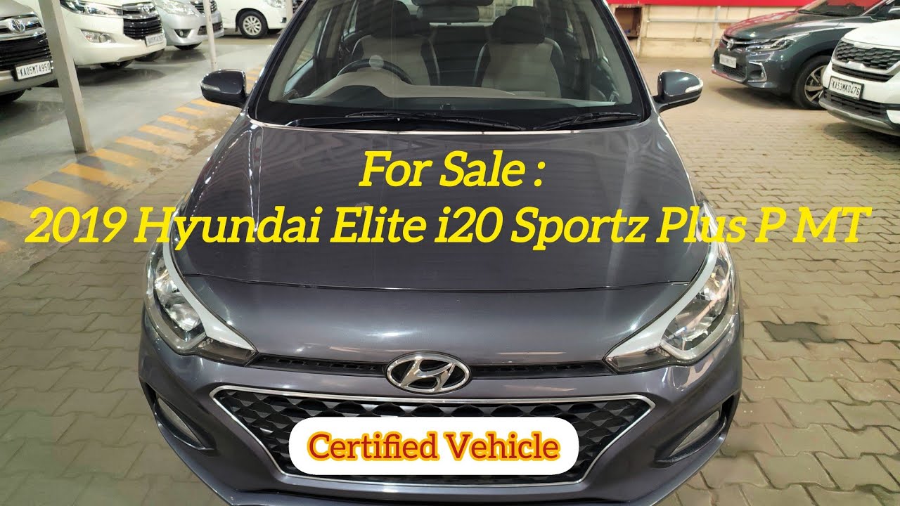 2019 Hyundai Elite i20 Sportz Plus For Sale @ Toyota UTrust, Bommanahalli, Bengaluru