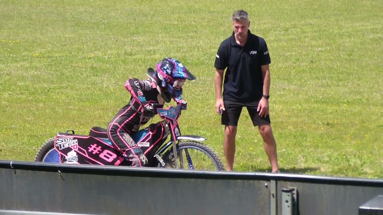 Nynke Sijbesma training 3 FIM Women's Speedway Academy (WSA) in Teterow, 21 juni 2024