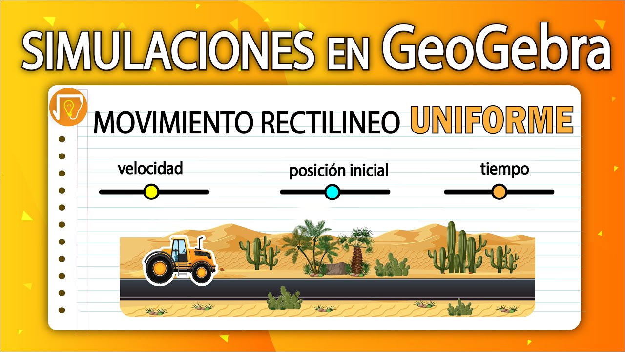 SIMULACIONES en GeoGebra 🚕 | 1- ¿COMO simular el MRU en GeoGebra? ✅