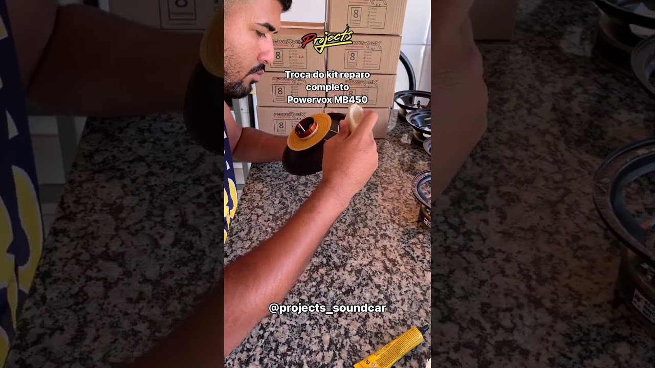 Troca de kit reparo completo do powervox mb450 de 8 polegadas ✅