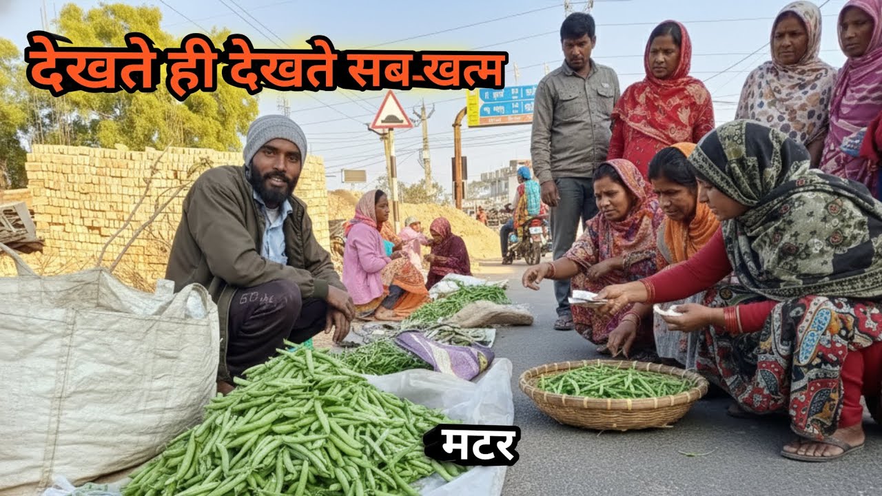 खेत से ताजा तोड़कर तुरंत बाजार ले आया🫛//Ranchi Raja//Raja Oraon 