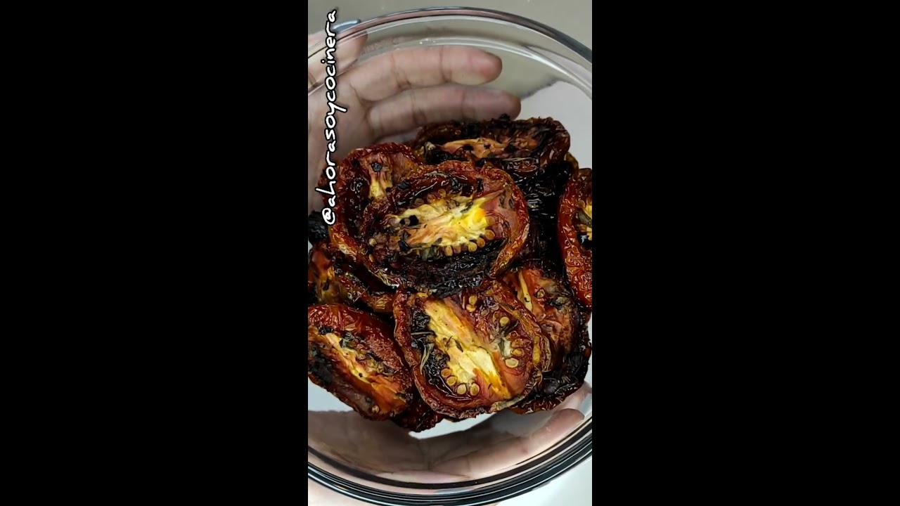 #TOMATES CONFITADOS en CONSERVA | Te ense&ntilde;o en 1 minuto | RECETA ITALIANA | Ahora soy cocinera