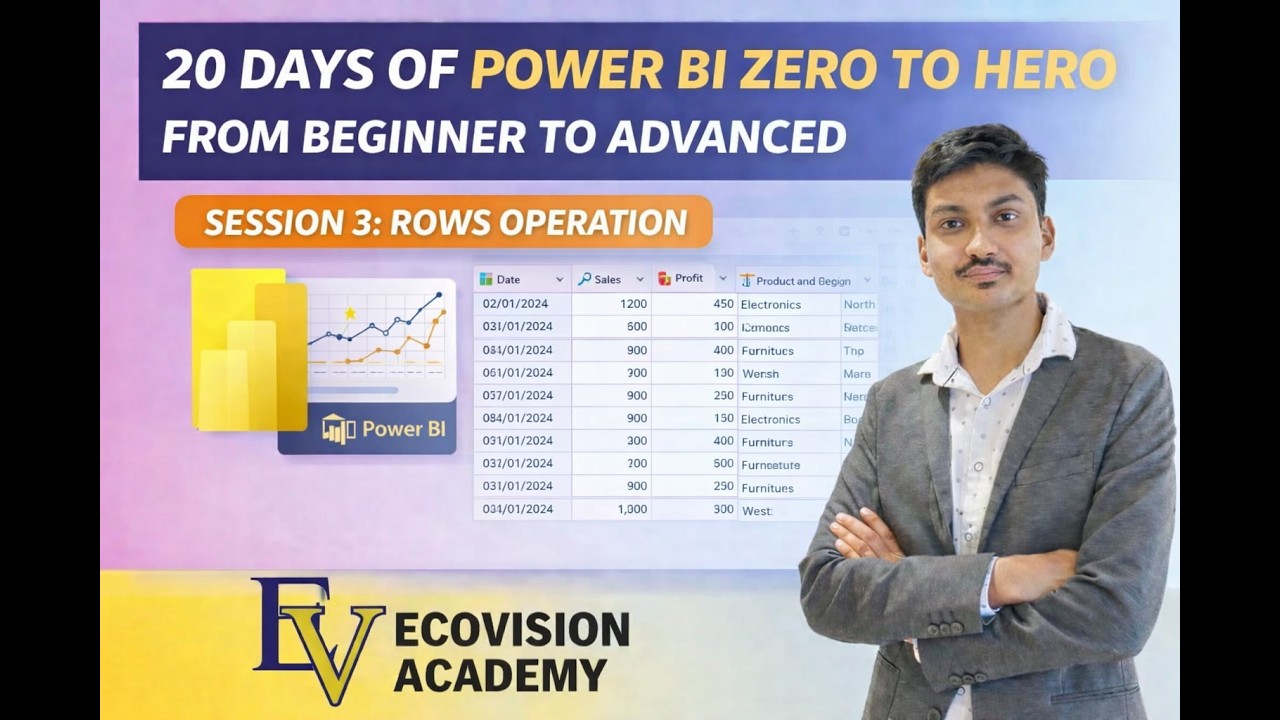 20 Days of Power BI: Zero to Hero – Session 3 (Rows Operation)