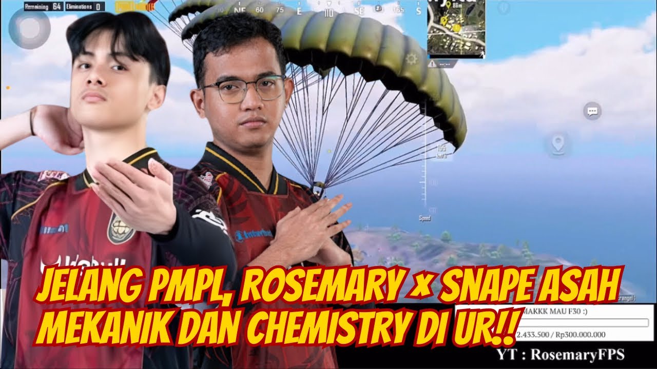 Grinding UR Jelang PMPL, Rosemary × Snape Mantapkan Kekompakan 🥶😱 #pubgmobile 