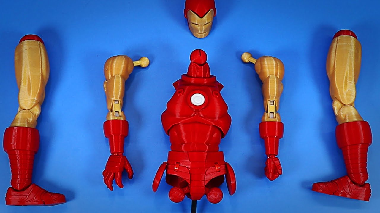3D Printed Action Figure IRON ZIPGUY #3dprinting #3dprintedtoys #actionfigures