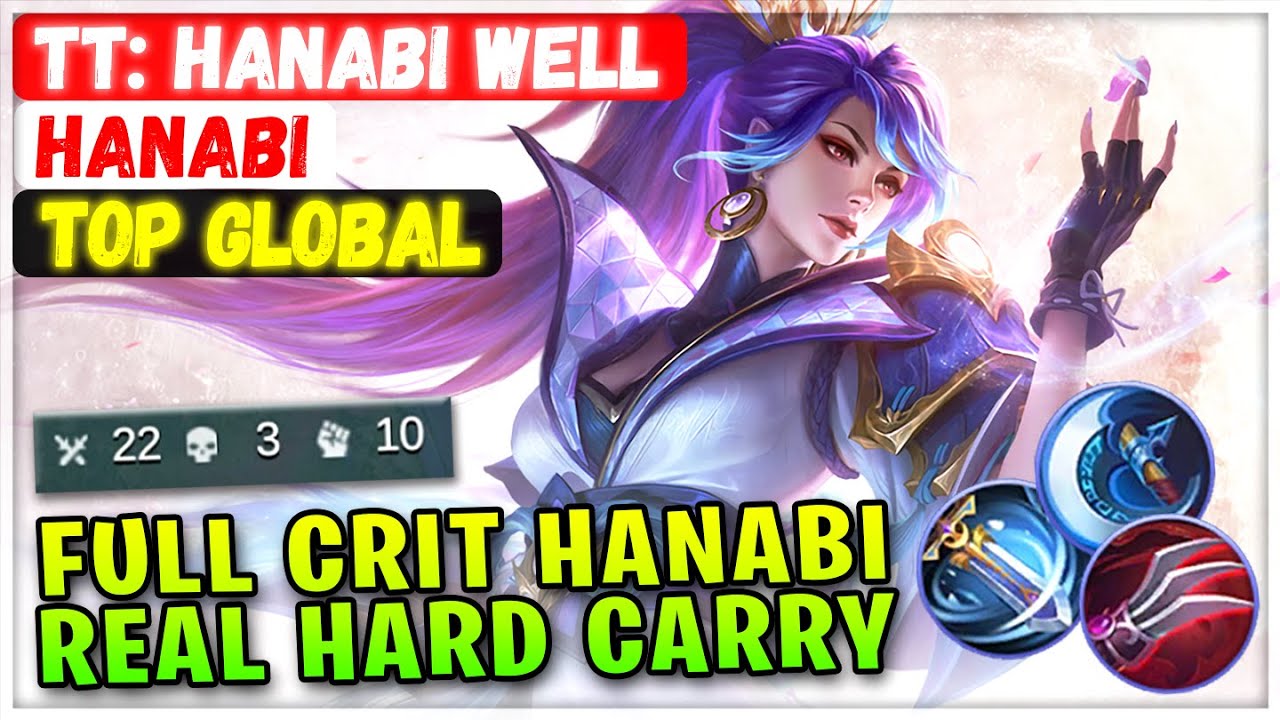 Real Hard Carry, Insane Outplay Hanabi [ Top Global Hanabi ] TT: HANABI WELL - Mobile Legends Build
