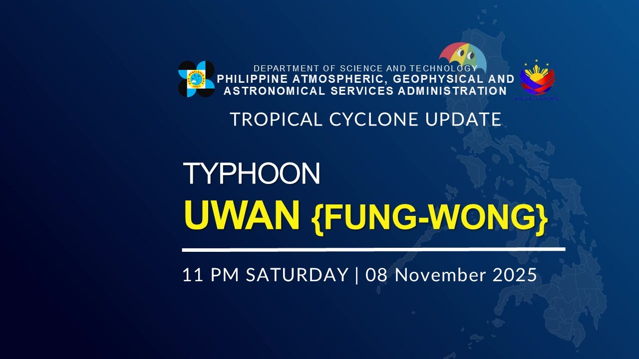 Press Briefing : Typhoon UWAN {FUNG-WONG} at 11 PM | November 08, 2025 - Saturday
