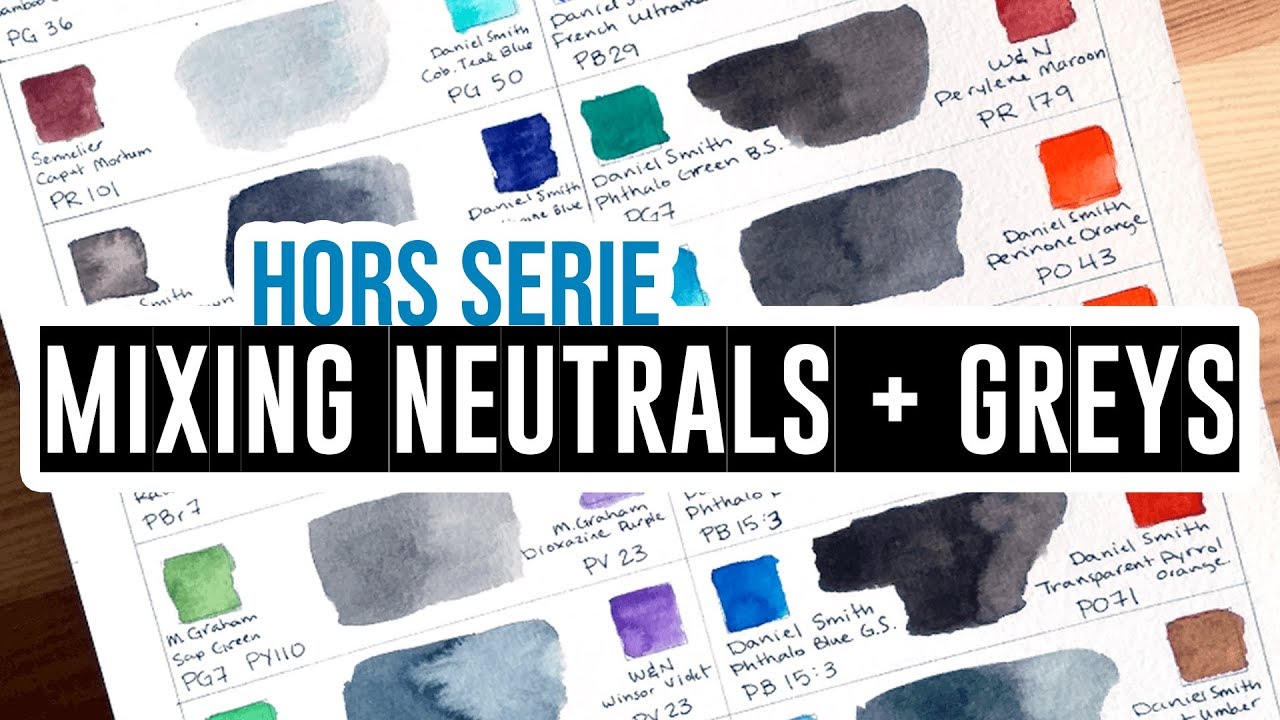 Mixing neutrals/grays with watercolors