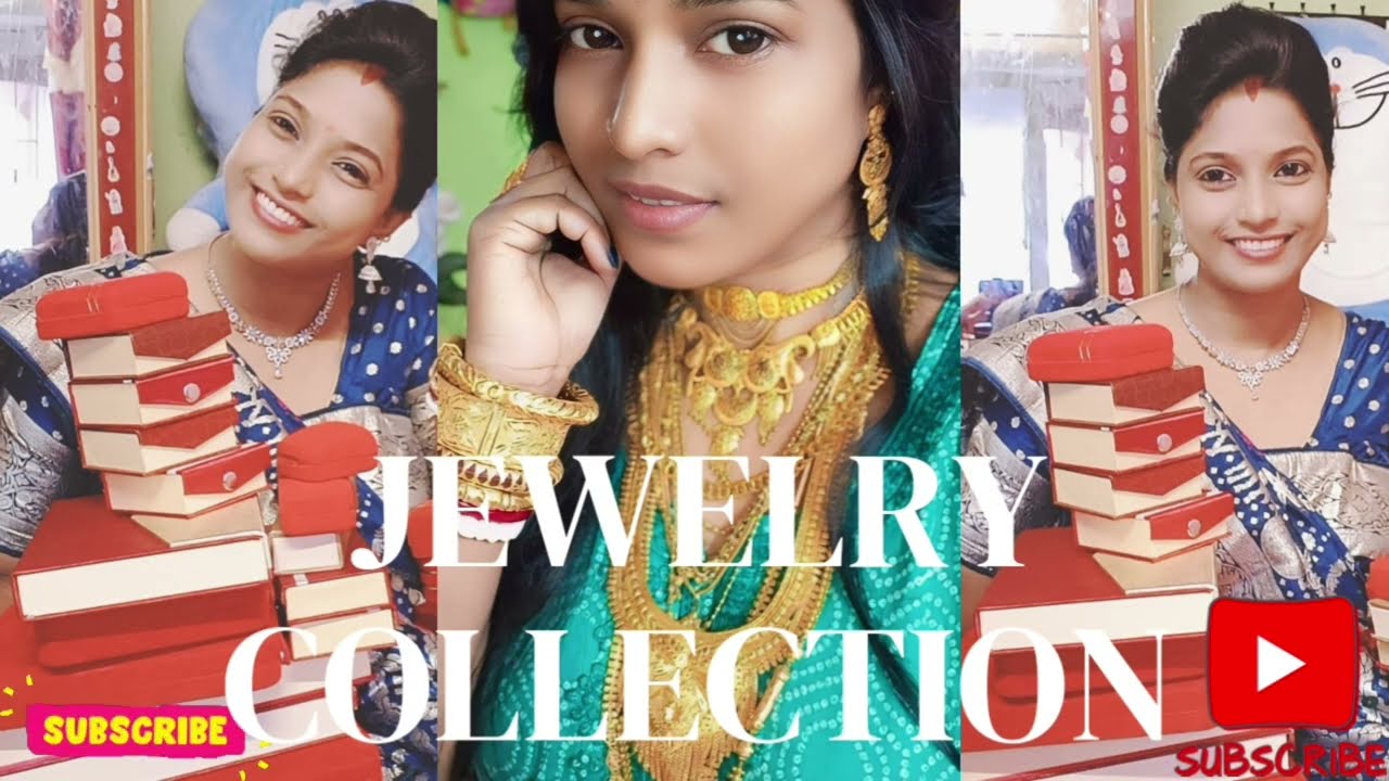 My Gold Jewellery Collection ❤️ #monikaunlocked #goldjewellery #jewellerycollection