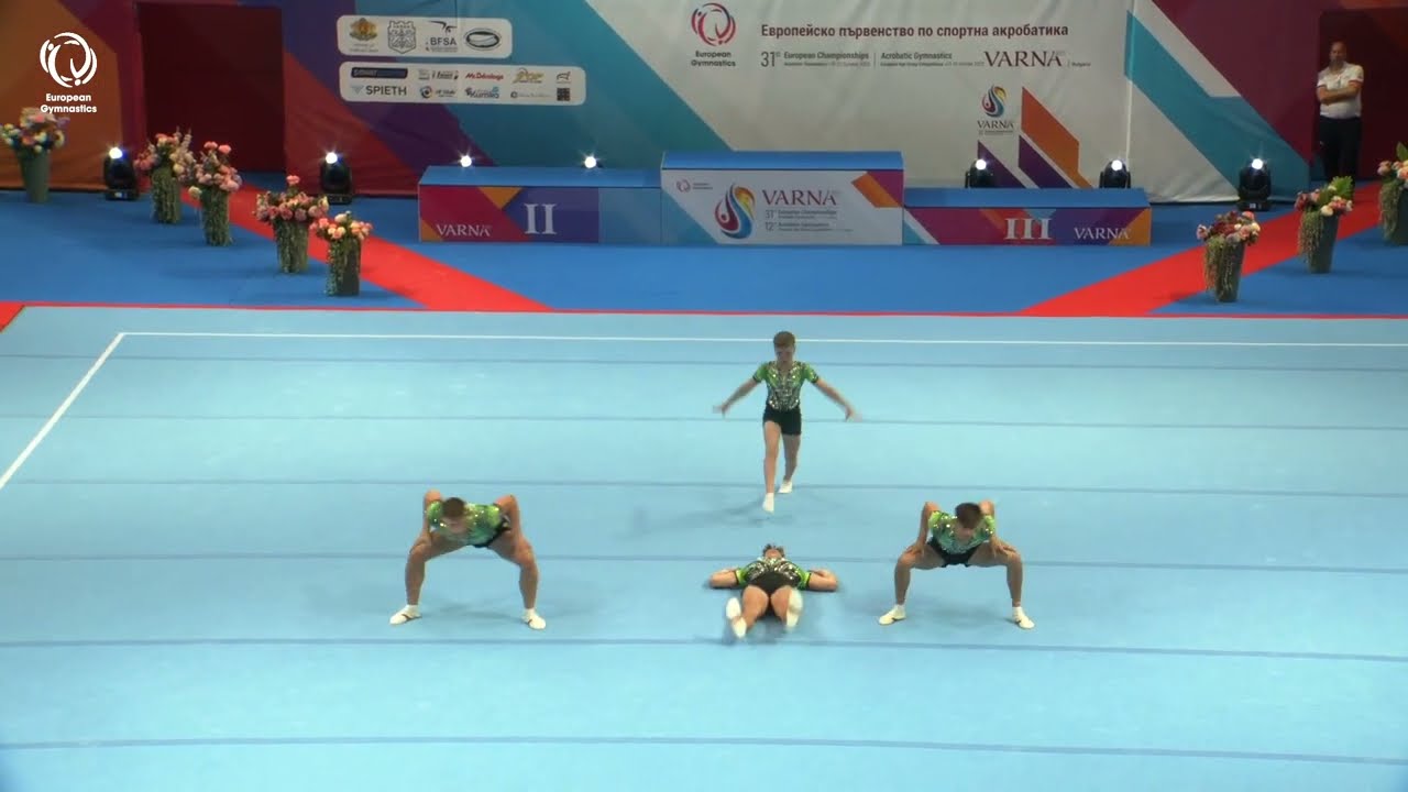 Men's Group Great Britain - 2023 ACRO Europeans, Junior Balance (out of competition)