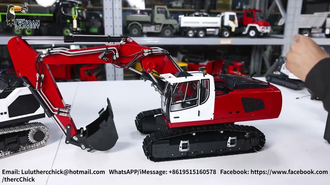 MTMODEL 1/14 946-3 vs. LESU LR945: 3-Arms RC Excavators COMPARISON