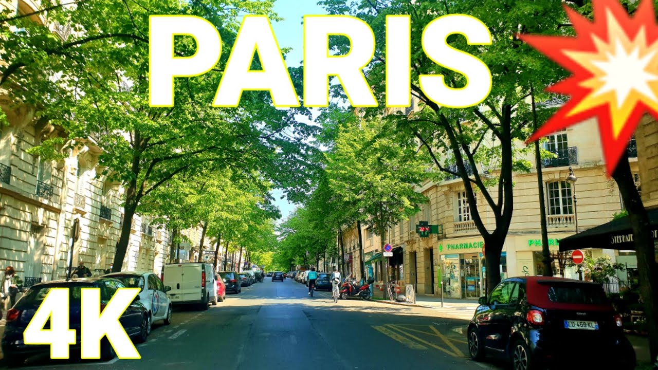 4K DRIVING IN PARIS CITY | AVE. MOZART PARIS 16 | MERCEDES BENZ ON THE ROAD