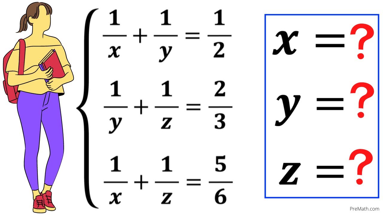 Olympiad Mathematics | Learn how to solve the system for X, Y and Z quickly | Math Olympiad Training