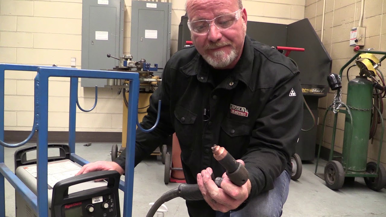 Preventative maintenance of the plasma cutter.