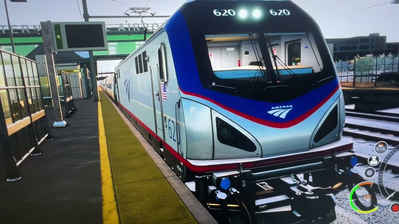 Train Sim World 2020 Amtrak Train ACS 64 railfanning 