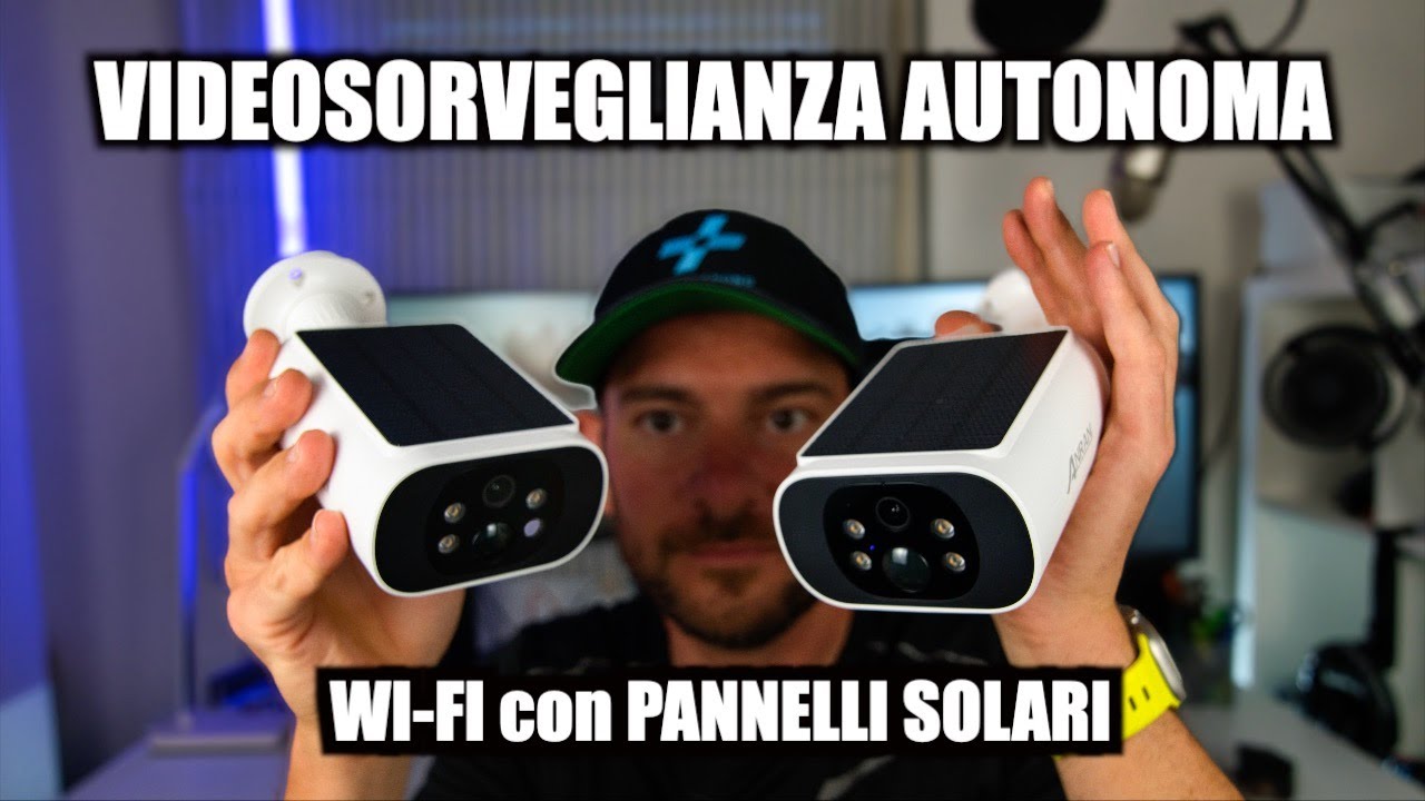 Videosorveglianza AUTONOMA senza fili e con pannelli solari ! ANRAN C3 pro