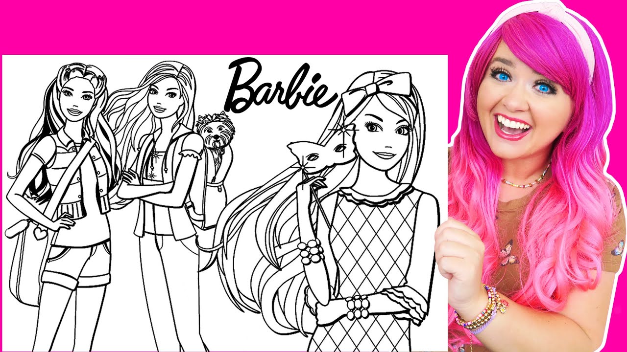 Coloring Barbie & Friends Coloring Pages | Prismacolor Markers & Pencils