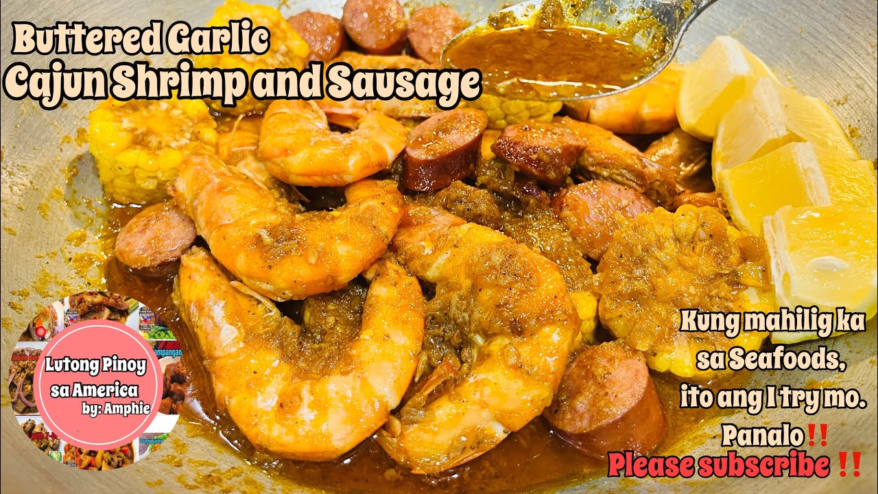 BUTTERED GARLIC CAJUN SHRIMP & SAUSAGE/Extra Rice Please #cajun  #sausage #butteredgarlicshrimp 