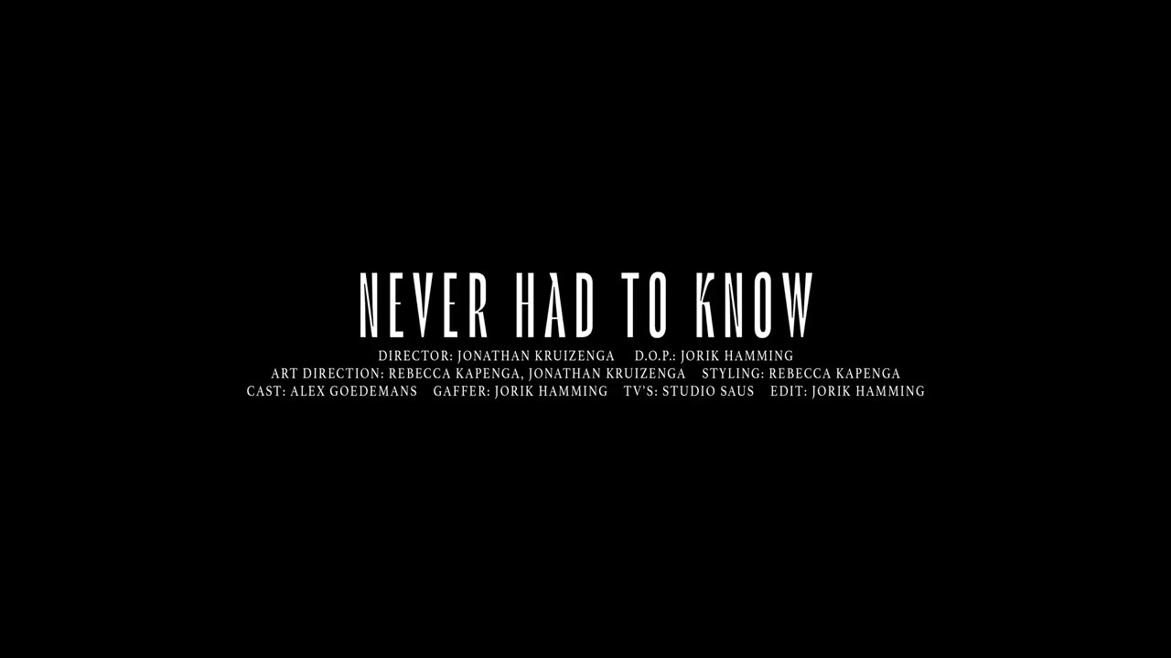 The Vices - Never Had To Know (Lyric video)