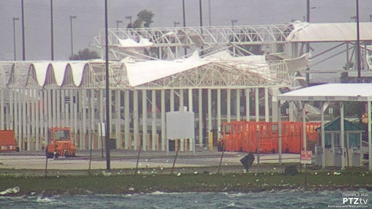Tour of Port Canaveral during Tropical Storm Nicole 11/10/2022