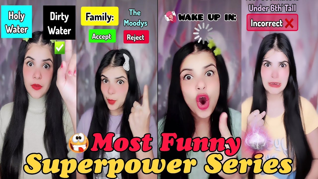 Most *FUNNY🤣* Superpower🔮🥴Mix Series😝+Emotional+other povs😁(Must Watch) @jiyajasmineshorts