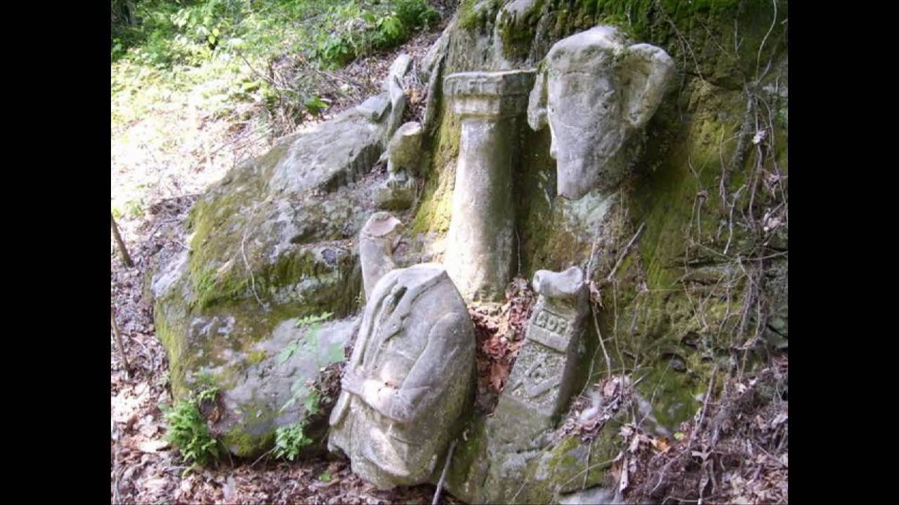 Sunday Drive series 2 Forgotton Ohio  Statues in the Woods