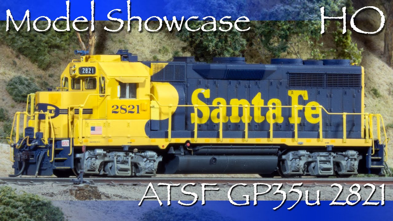 Rebuilt Santa Fe Diesel! - Model Showcase Super Detailed & Custom Painted Kato HO ATSF GP35u 2821