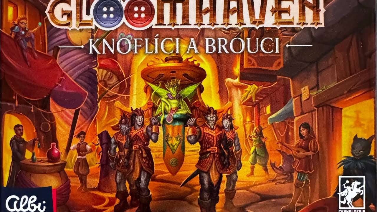 #1幽港迷城(迷你版）桌游开箱- Gloomhaven(Knofl&iacute;ci a Brouci) unboxing & Organizing