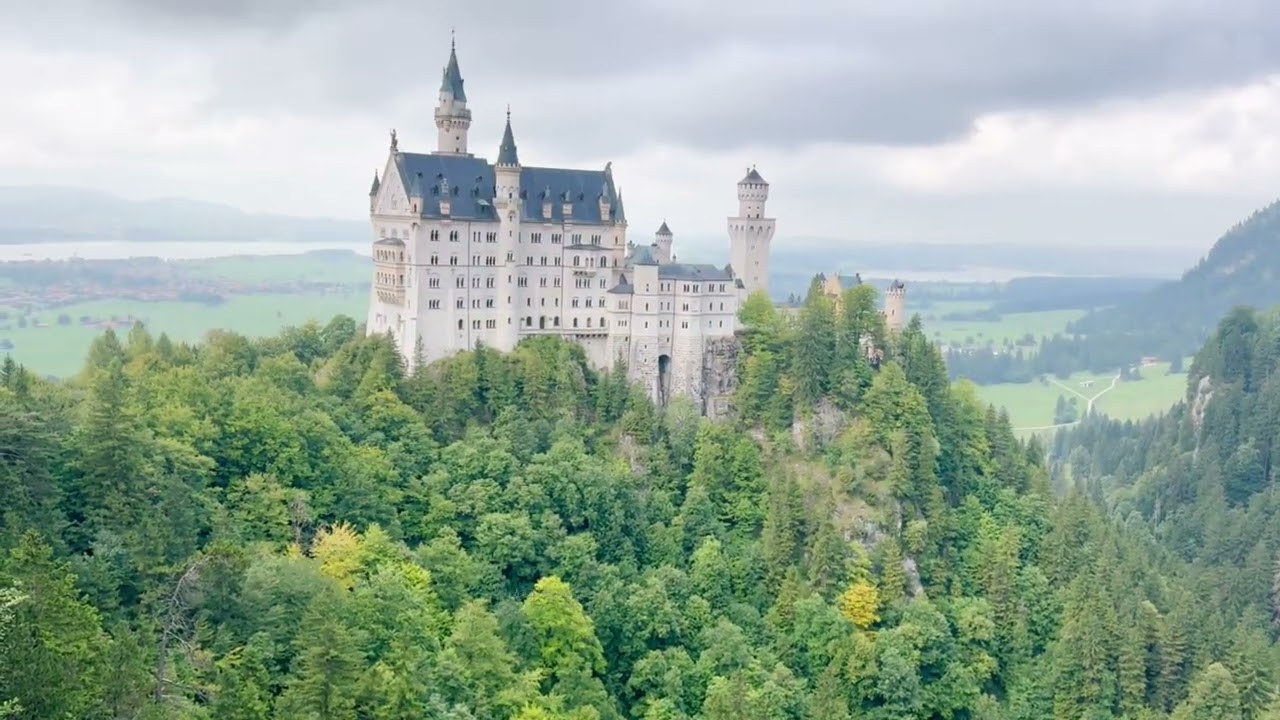 Visiting Epic Neuschwanstein Castle from above | 4K Drone Footage