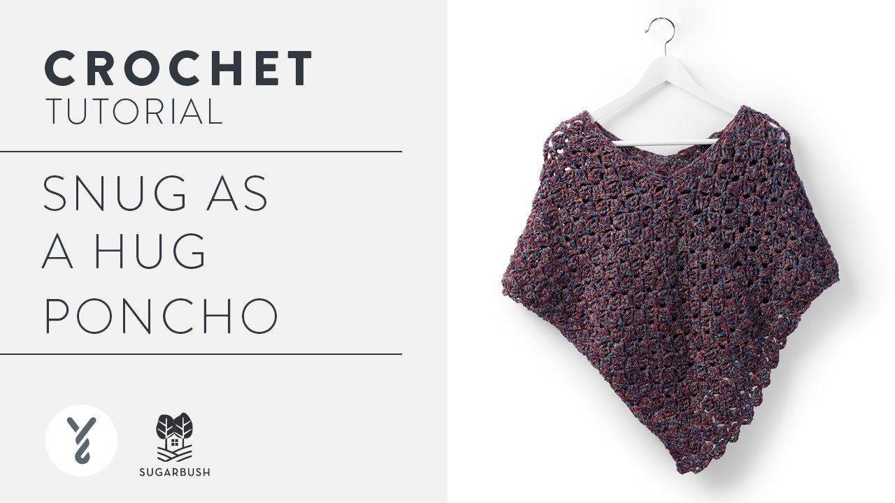 Стильное вязаное крючком пончо для детей и взрослых | С Майки из The Crochet Crowd
