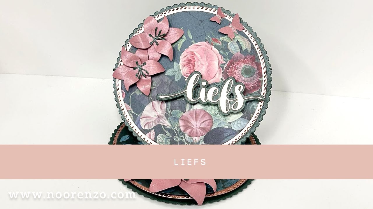 Ronde easelkaart maken met Crafter's Companion papier door Joyce