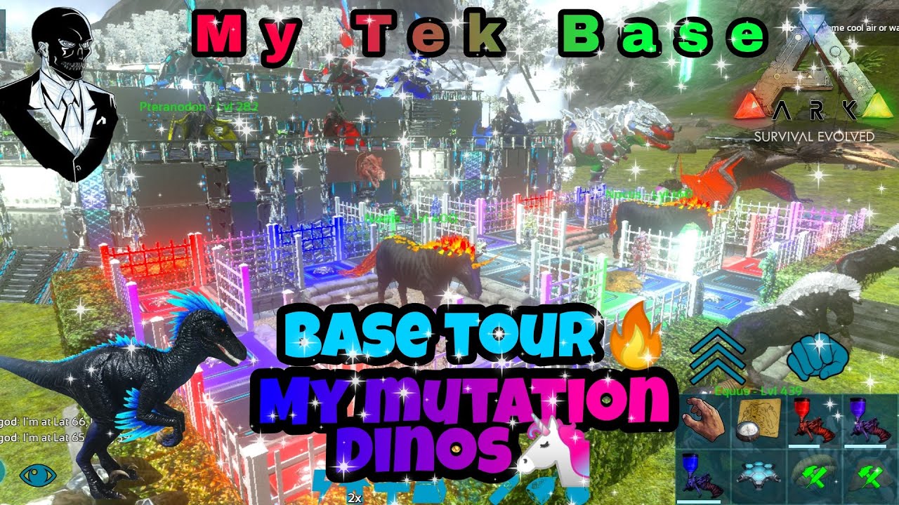 My Tek Base Tour in ark mobile /Tek Base build /Ark survival evolved /Ark mobile /@BlackMaskGamings